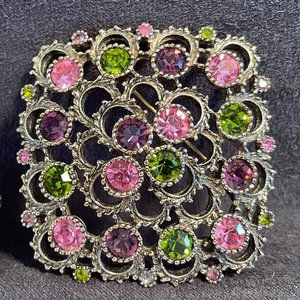 Vintage COVENTRY Australian LIghts Gold Tone Metal Brooch -Excellent Condition